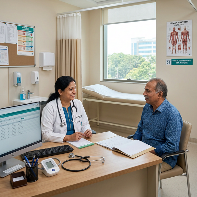Modern diagnosis room for General Medicine